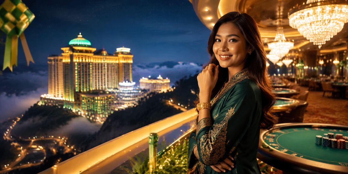 Suasana hiburan kasino Genting Highlands sempena Hari Raya dengan permainan slot